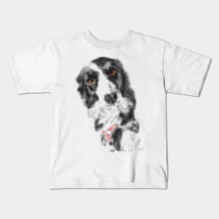 I Want Your Paw Border Collie Kids T-Shirt